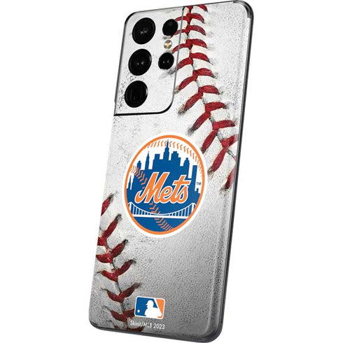 MLB New York Mets Game Ball Galaxy S21 Ultra 5G Skin