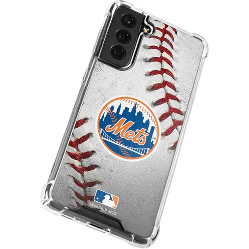 MLB New York Mets Game Ball Galaxy S22 Plus Clear Case