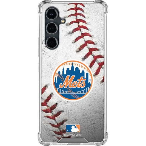 MLB New York Mets Game Ball Galaxy S23 FE Clear Case