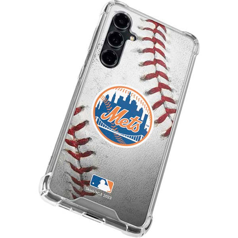MLB New York Mets Game Ball Galaxy S23 FE Clear Case