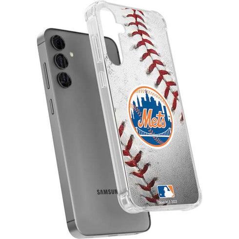MLB New York Mets Game Ball Galaxy S24 Plus Clear Case