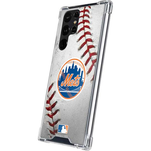 MLB New York Mets Game Ball Galaxy S24 Ultra Clear Case
