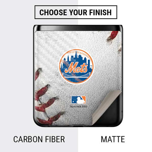 MLB New York Mets Game Ball Galaxy Z Flip Skin