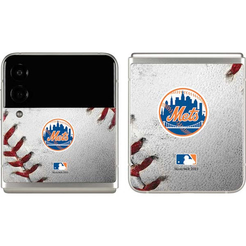 MLB New York Mets Game Ball Galaxy Z Flip3 5G Skin