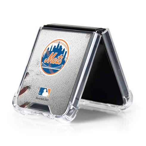 MLB New York Mets Game Ball Galaxy Z Flip5 5G Clear Case