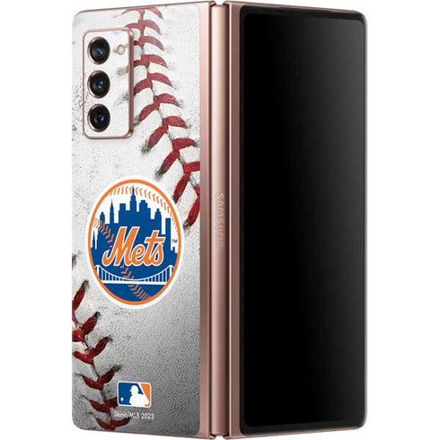 MLB New York Mets Game Ball Galaxy Z Fold2 5G Skin