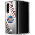 MLB New York Mets Game Ball Galaxy Z Fold4 5G Clear Case