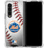MLB New York Mets Game Ball Galaxy Z Fold4 5G Clear Case