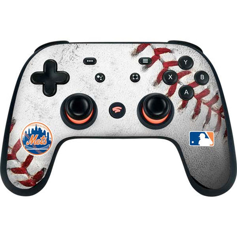 MLB New York Mets Game Ball Google Stadia Controller Skin