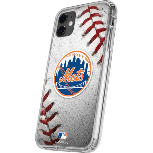 MLB New York Mets Game Ball iPhone 11 Clear Case