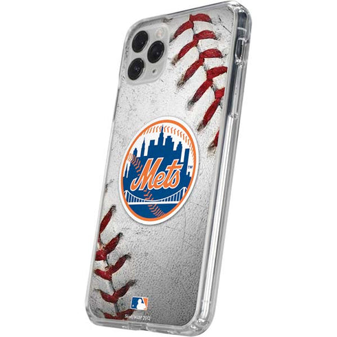 MLB New York Mets Game Ball iPhone 11 Pro Clear Case