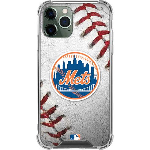 MLB New York Mets Game Ball iPhone 11 Pro Max Clear Case