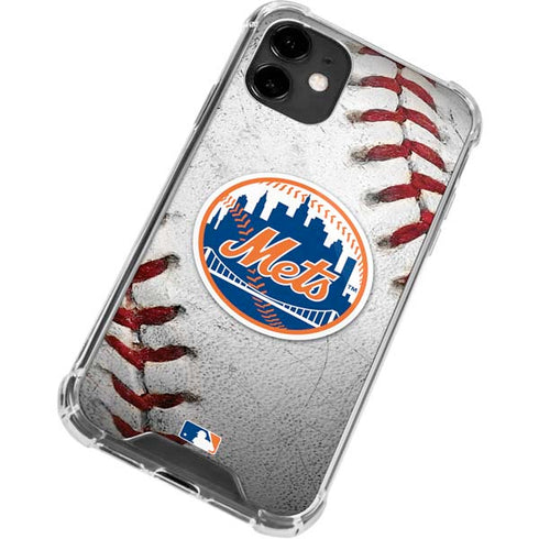 MLB New York Mets Game Ball iPhone 12 Mini Clear Case