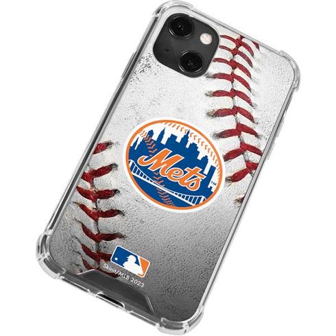 MLB New York Mets Game Ball iPhone 13 Mini Clear Case