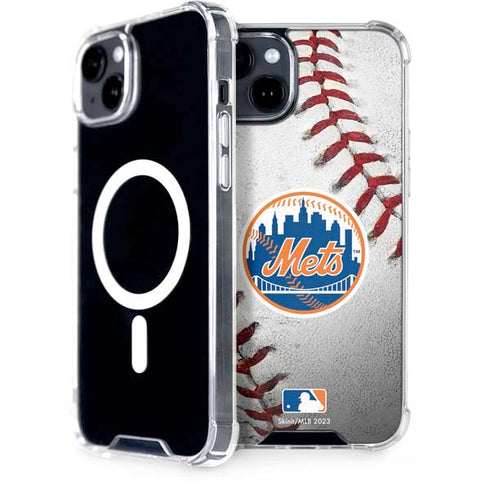 MLB New York Mets Game Ball iPhone 14 MagSafe Case
