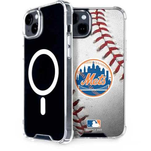 MLB New York Mets Game Ball iPhone 15 Plus MagSafe Case