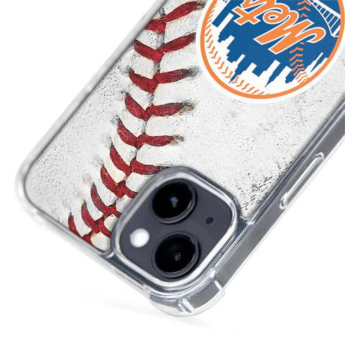 MLB New York Mets Game Ball iPhone 15 Plus MagSafe Case