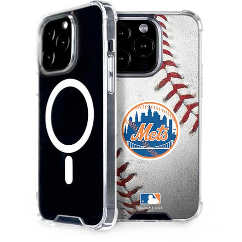 MLB New York Mets Game Ball iPhone 15 Pro MagSafe Case