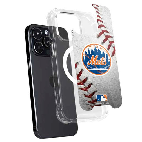 MLB New York Mets Game Ball iPhone 14 Pro MagSafe Case