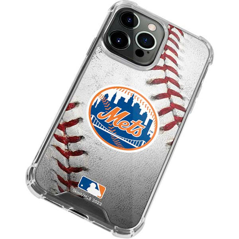 MLB New York Mets Game Ball iPhone 14 Pro Max Clear Case