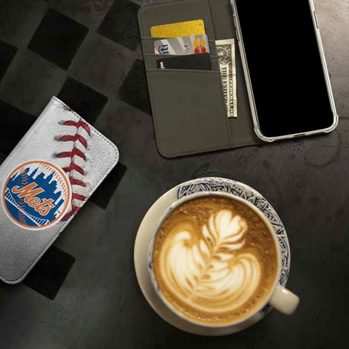 MLB New York Mets Game Ball iPhone 15 Pro Max Folio Case