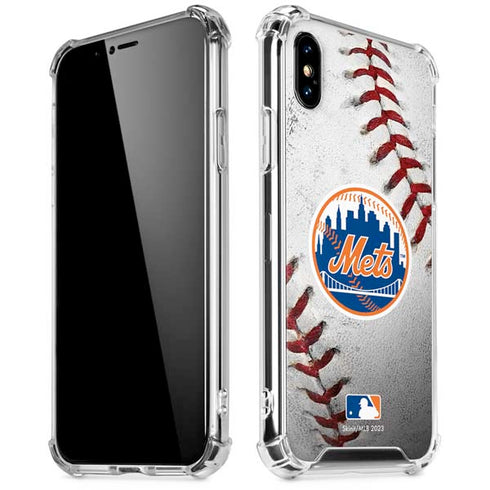 MLB New York Mets Game Ball iPhone XS Max Clear Case