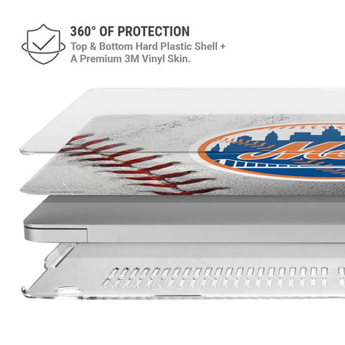 MLB New York Mets Game Ball MacBook Air 15in (2023-2025) Case plus Skin