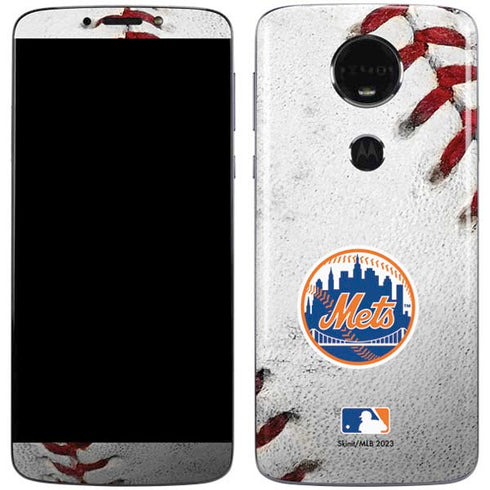 MLB New York Mets Game Ball Moto E5 Plus Skin