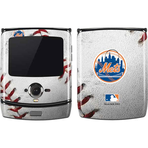 MLB New York Mets Game Ball Motorola RAZR Skin