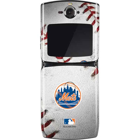 MLB New York Mets Game Ball Motorola RAZR Skin