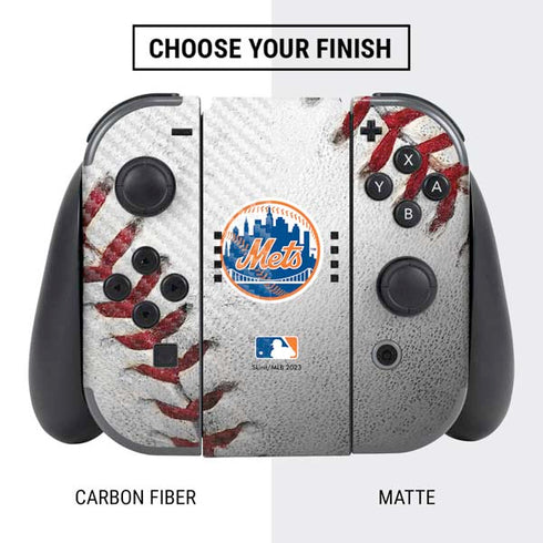 MLB New York Mets Game Ball Nintendo Switch Bundle Skin