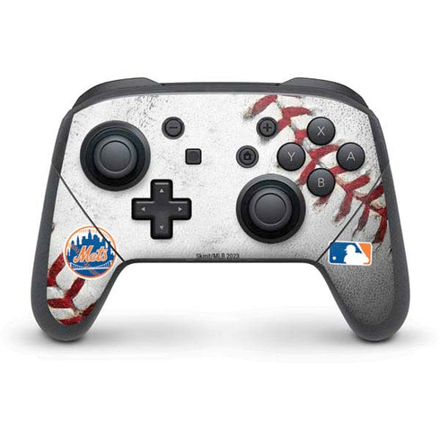 MLB New York Mets Game Ball Nintendo Switch Pro Controller Skin