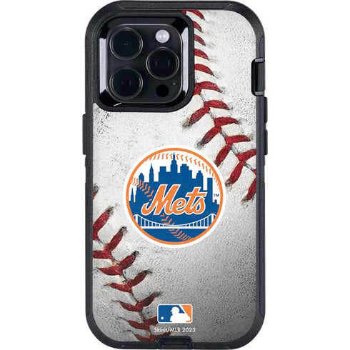MLB New York Mets Game Ball Otterbox Defender iPhone Skin