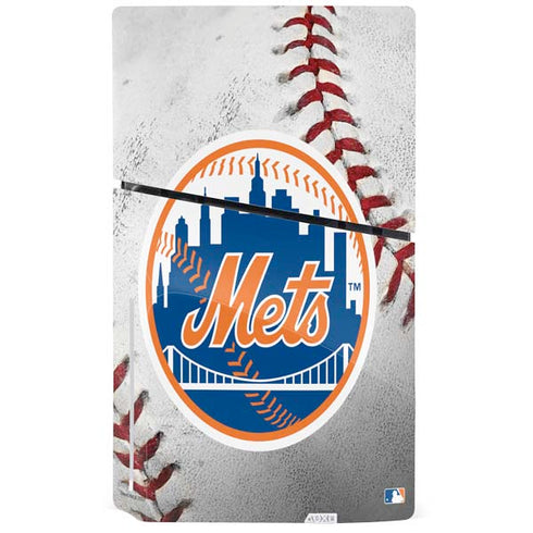 MLB New York Mets Game Ball PS5 Slim Disk Bundle Skin