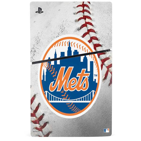 MLB New York Mets Game Ball PS5 Slim Disk Console Skin