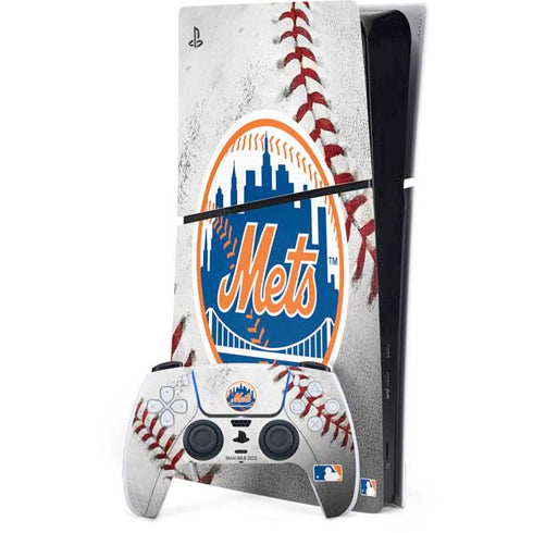 MLB New York Mets Game Ball PS5 Slim Digital Edition Console Skin