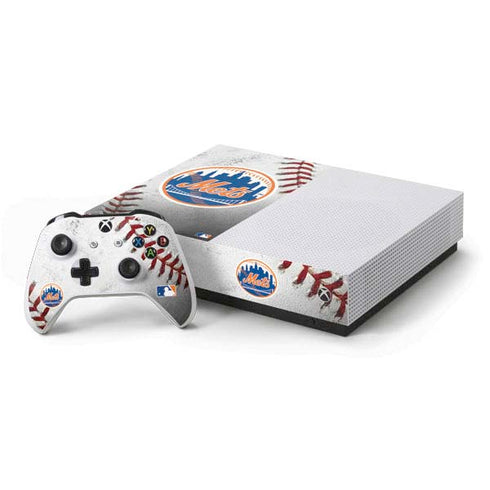 MLB New York Mets Game Ball Xbox One S All-Digital Edition Bundle Skin