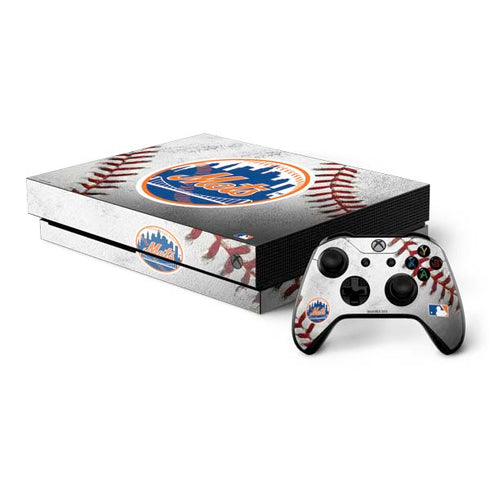MLB New York Mets Game Ball Xbox One X Bundle Skin