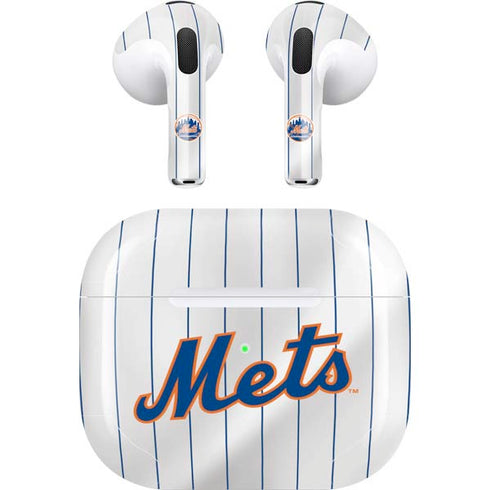 MLB New York Mets Home Jersey Apple AirPods (3rd Gen 2021) Skin