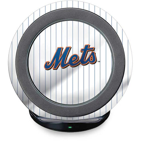 MLB New York Mets Home Jersey Fast Charge Wireless Charging Stand Skin
