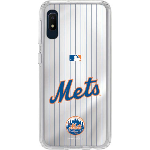 MLB New York Mets Home Jersey Galaxy A10e Clear Case