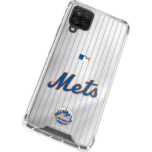 MLB New York Mets Home Jersey Galaxy A12 Clear Case