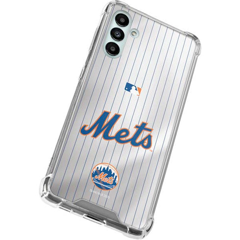 MLB New York Mets Home Jersey Galaxy A13 5G Clear Case