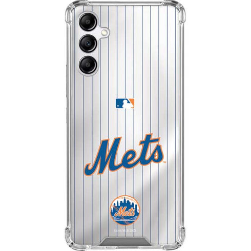 MLB New York Mets Home Jersey Galaxy A14 5G Clear Case