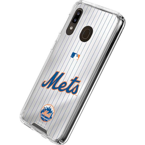 MLB New York Mets Home Jersey Galaxy A30 Clear Case