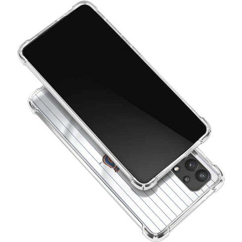 MLB New York Mets Home Jersey Galaxy A32 5G Clear Case