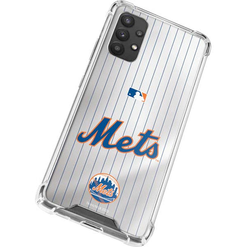 MLB New York Mets Home Jersey Galaxy A32 5G Clear Case