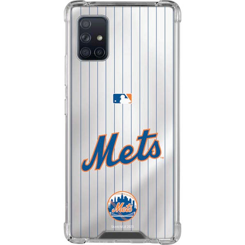 MLB New York Mets Home Jersey Galaxy A51 5G Clear Case