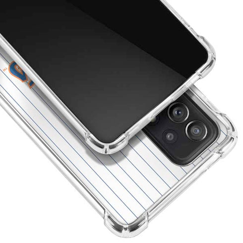 MLB New York Mets Home Jersey Galaxy A52 5G Clear Case