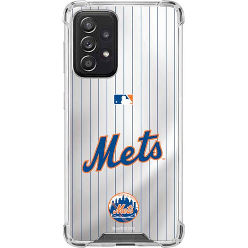 MLB New York Mets Home Jersey Galaxy A52 5G Clear Case
